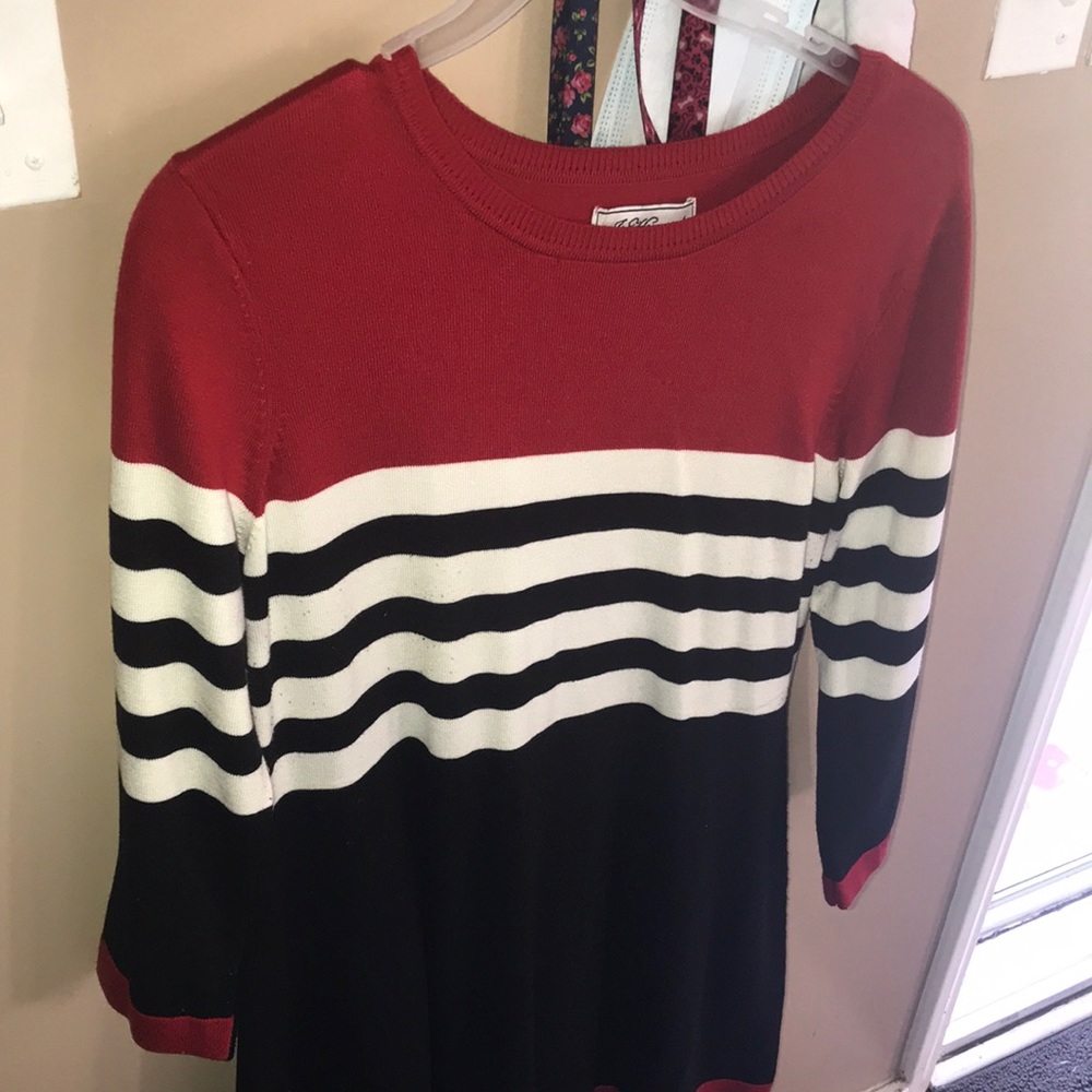 A sweater dress